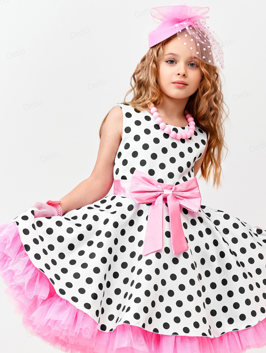Фото детского платья в стиле стиляги "Платье стиляги в горох " 