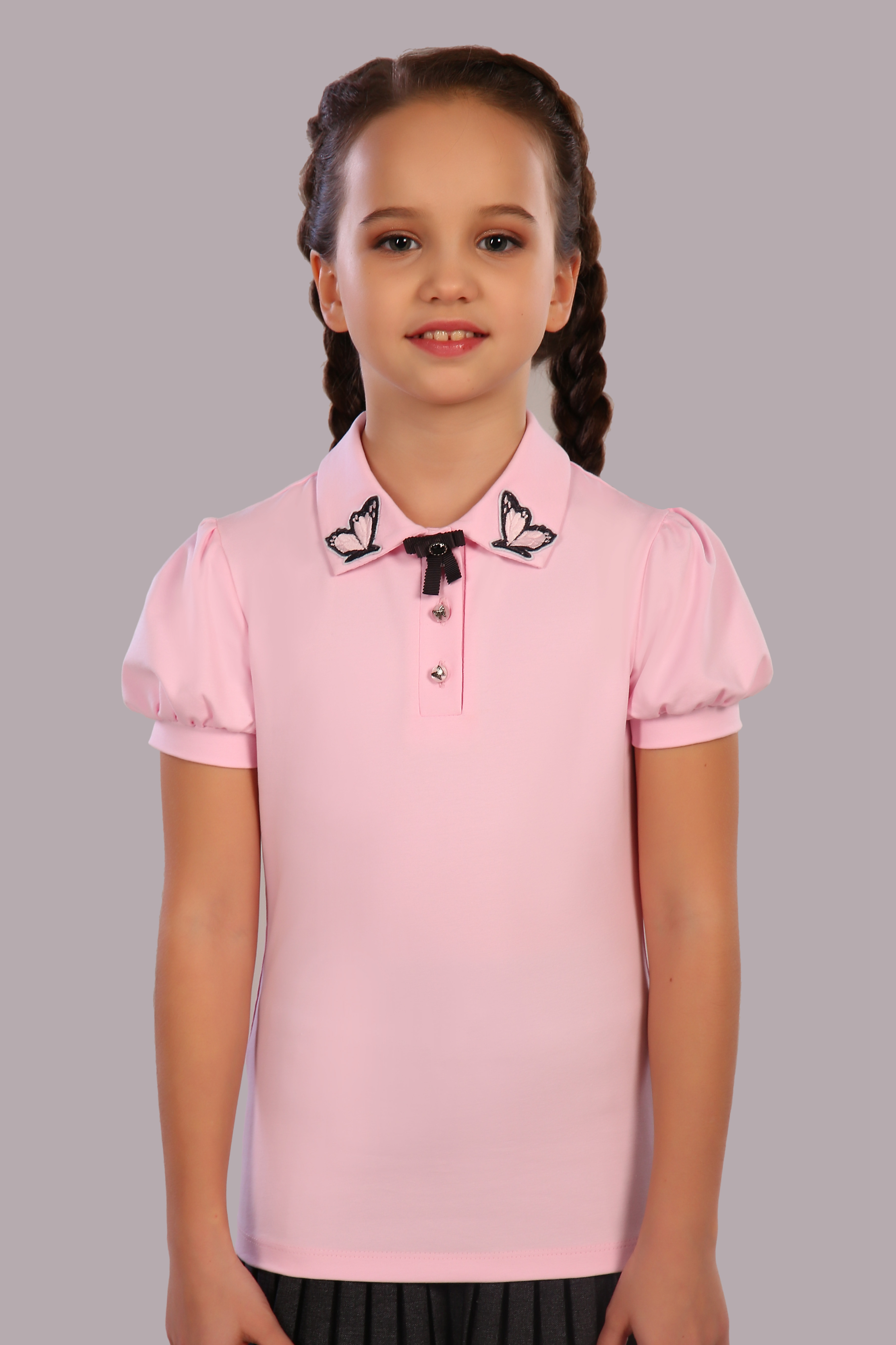 картинка Школьная блузка для девочки Эмели от магазина Школьныйстиль.рф