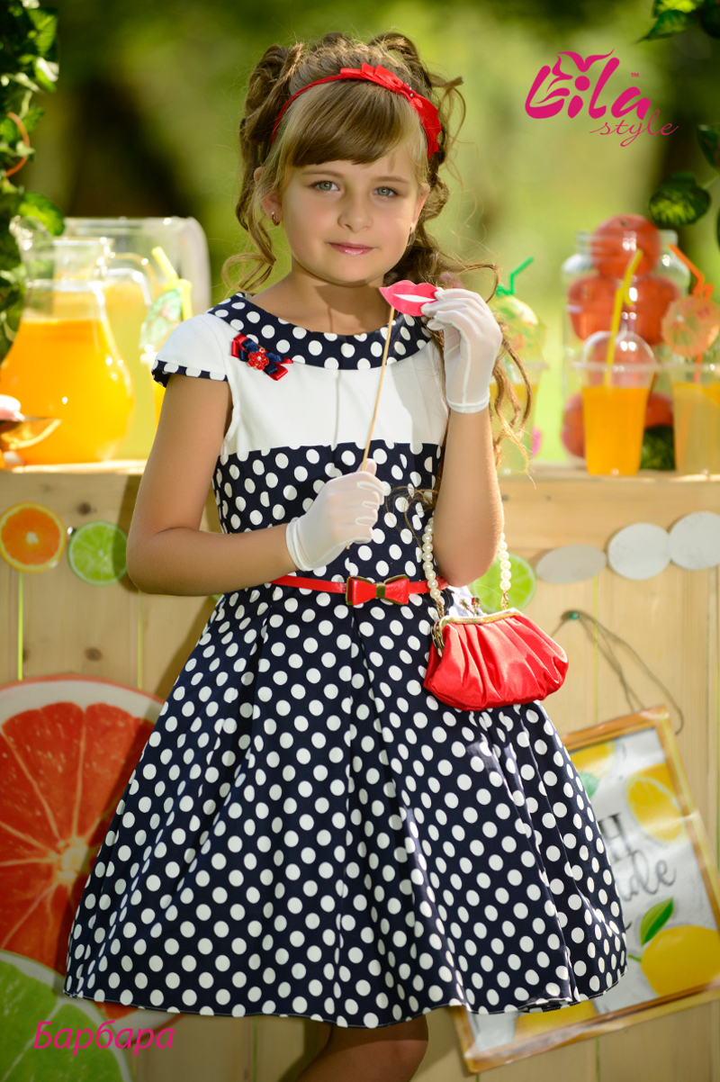 Фото детского платья в стиле стиляги "Платье Барбара" 