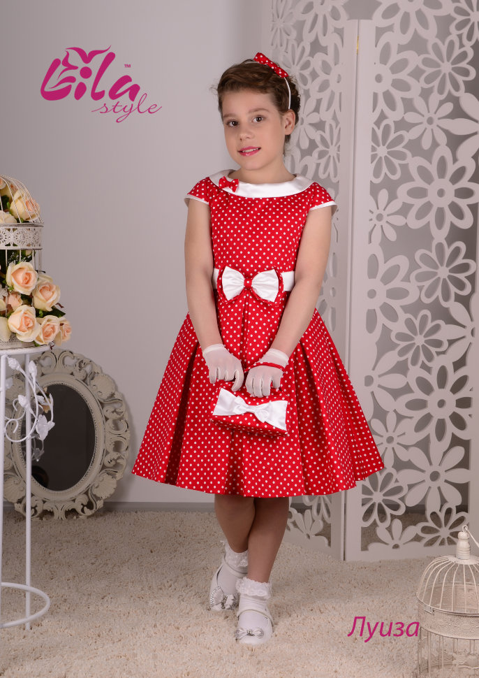 Фото детского платья в стиле стиляги "Платье Луиза" 