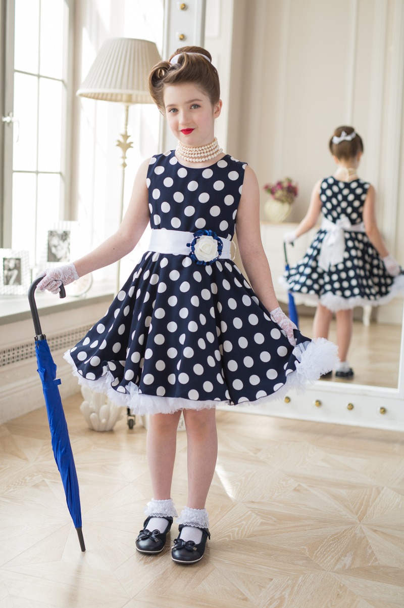 Фото детского платья в стиле стиляги "Анетта" 