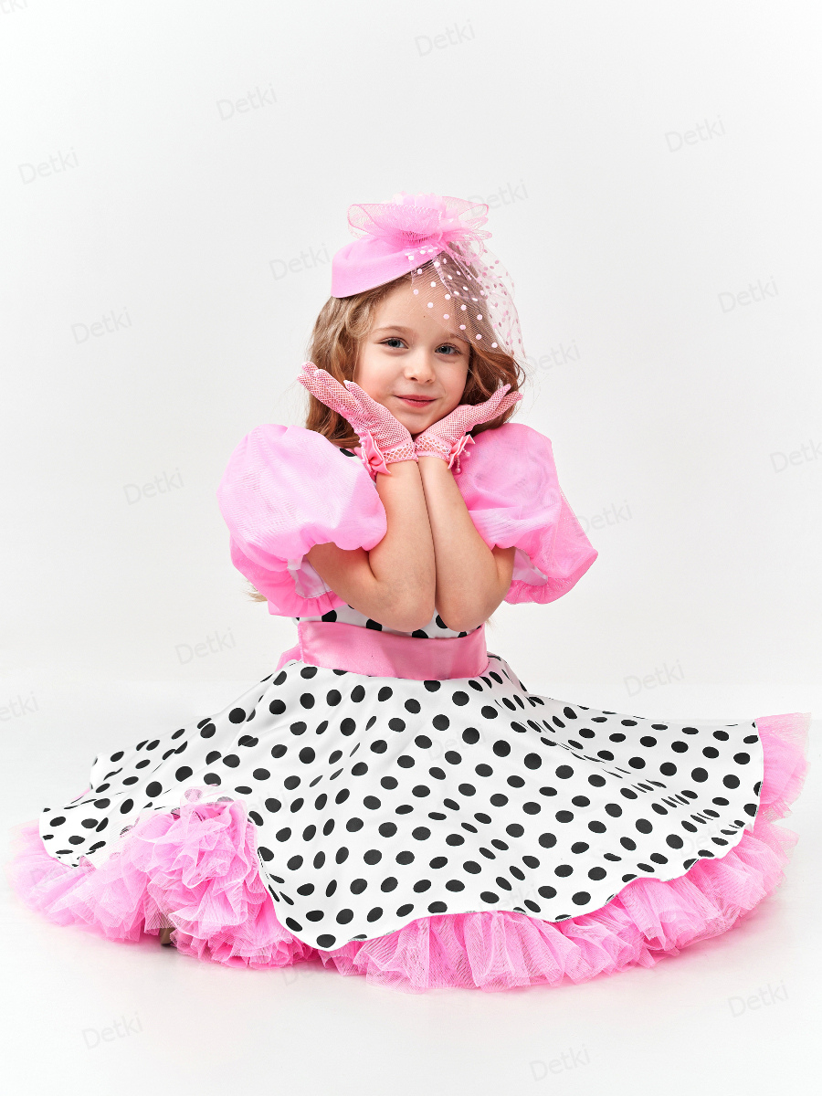 Фото детского платья в стиле стиляги "Платье стиляги в горох " 