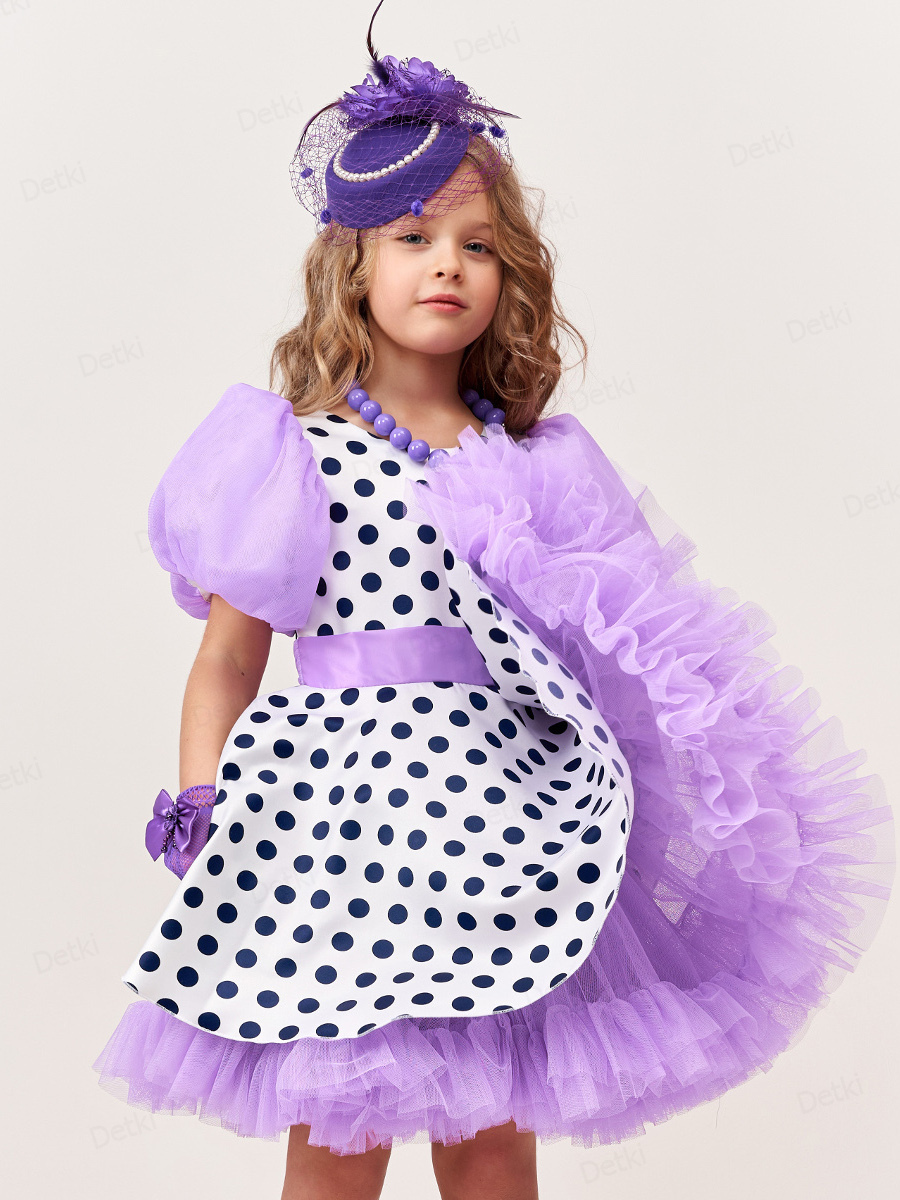 Фото детского платья в стиле стиляги "Платье стиляги в горох " 