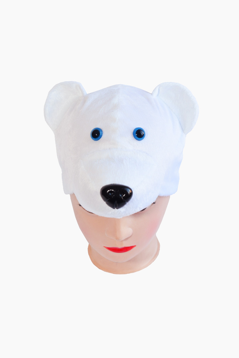 картинка Маска Медведь белый от магазина Школьныйстиль.рф