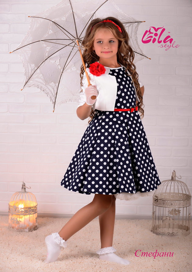 Фото детского платья в стиле стиляги "Платье Стефани" 